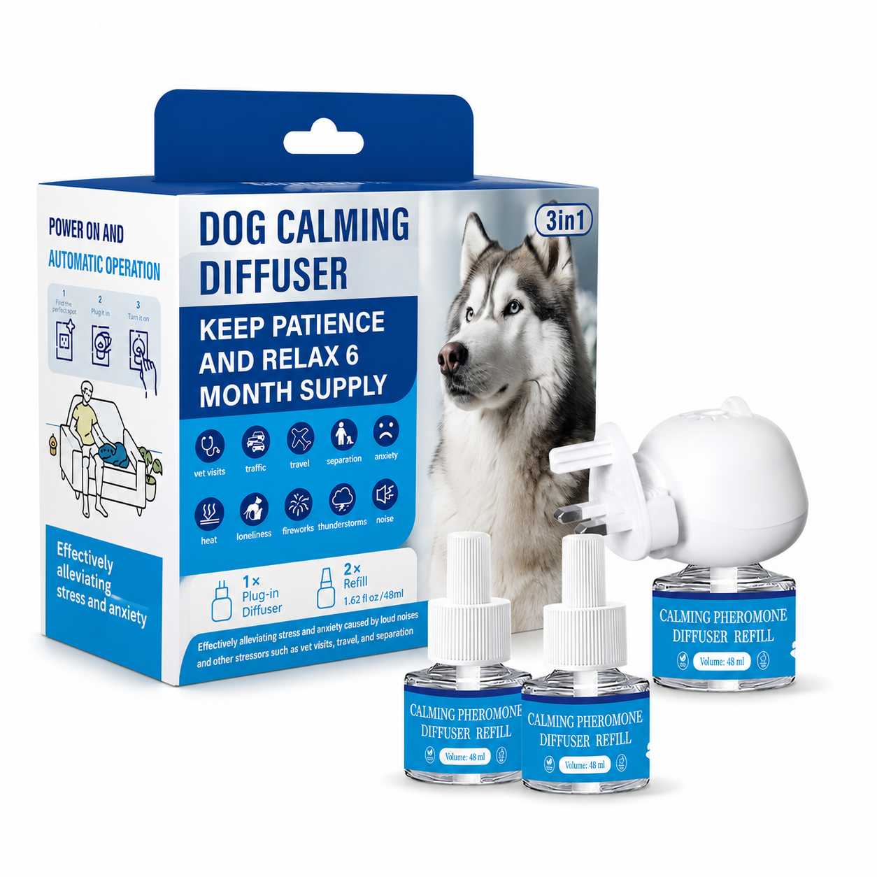 Petocare Dogs Calming Diffuser Kit