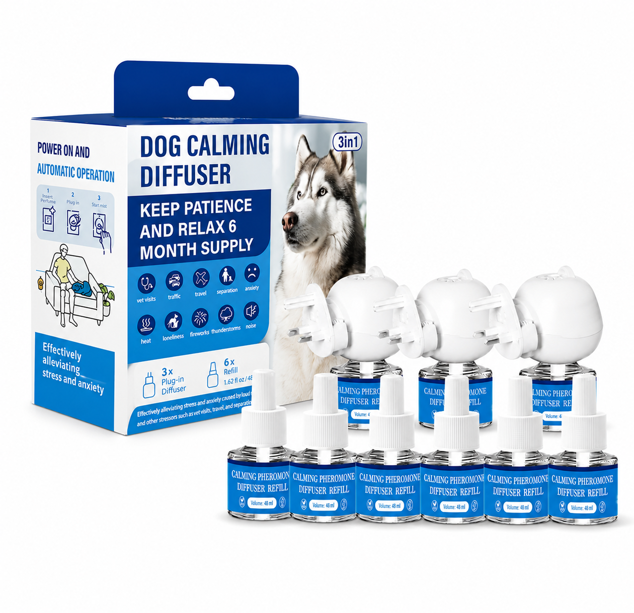 Petocare Dogs Calming Diffuser Kit